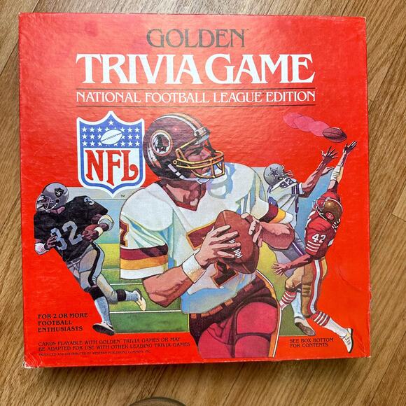 Golden NFL Trivia Game National Football League Edition Collectible NFL Game - Picture 1 of 4